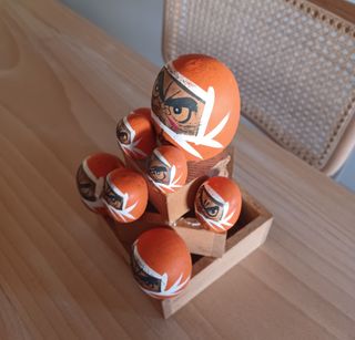 Set Daruma Giapponesi Arancioni