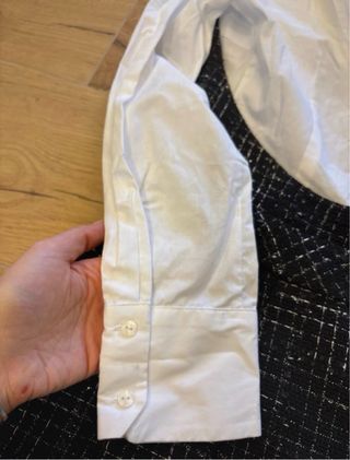 Zara Vestito Combinato Strutturato Nero/Bianco