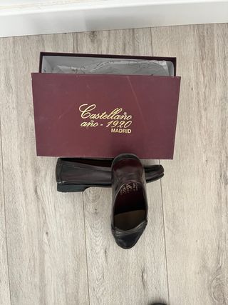 Zapatos Castellano 1920 Burdeos Mujer