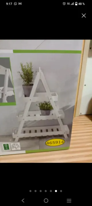 Estantería Escalera Blanca Madera