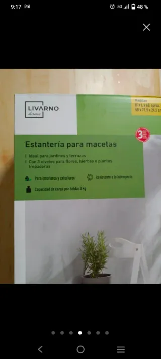 Estantería Escalera Blanca Madera