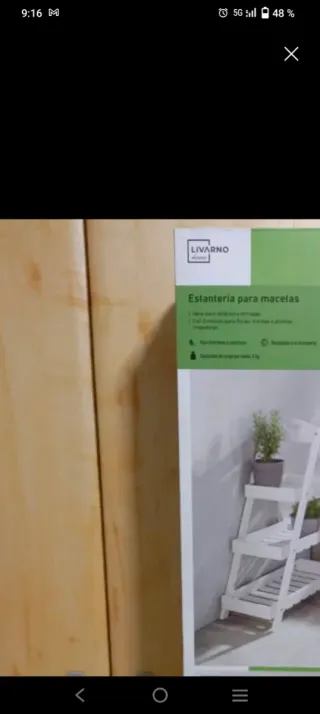 Estantería Escalera Blanca Madera