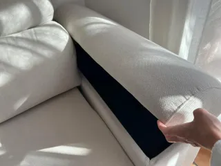 Sofá modular beige tela