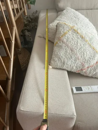 Sofá modular beige tela