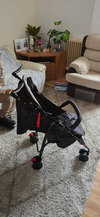 Carrito de bebé con mosquitera