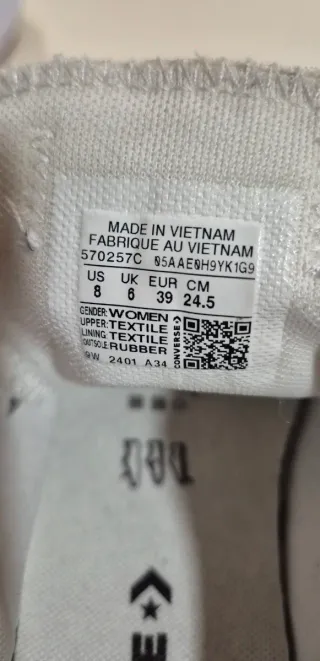 Sneakers Converse Chuck Taylor All Star Move Bianche