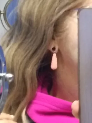 Pendientes largos florales