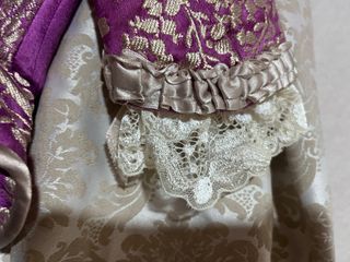 Corpiño fallera niña morado y dorado