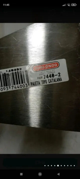 Paleta ZUBIONDO  nueva