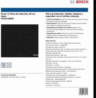 Conjunto Electrodomésticos Bosch Cristal Negro