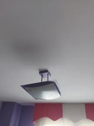 Lampada da Soffitto per Bambini Luna e Stelle Viola