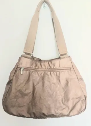 Borsa Kipling Beige/Oro con Tracolla 40x26x13