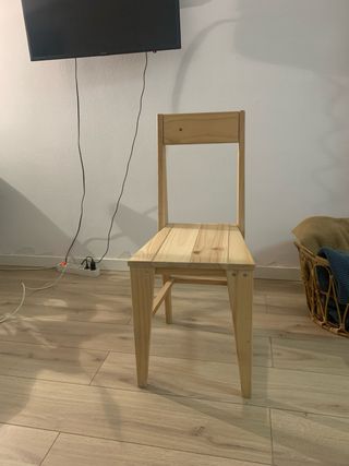 Silla Lufe tipo Buru madera