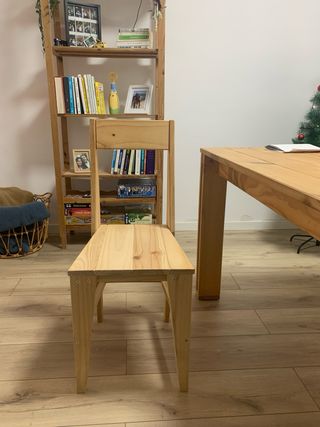 Silla Lufe tipo Buru madera