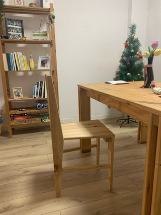 Silla Lufe tipo Buru madera