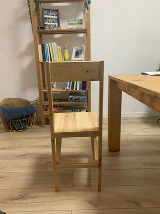 Silla Lufe tipo Buru madera