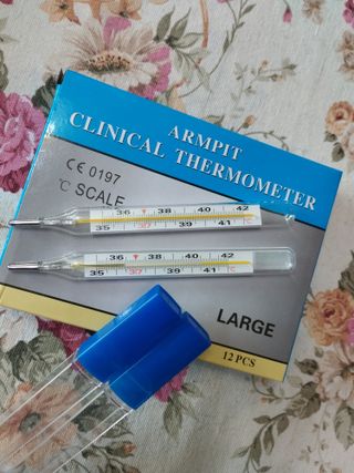 2 Armpit clinical thermometer Vintage Anni 90