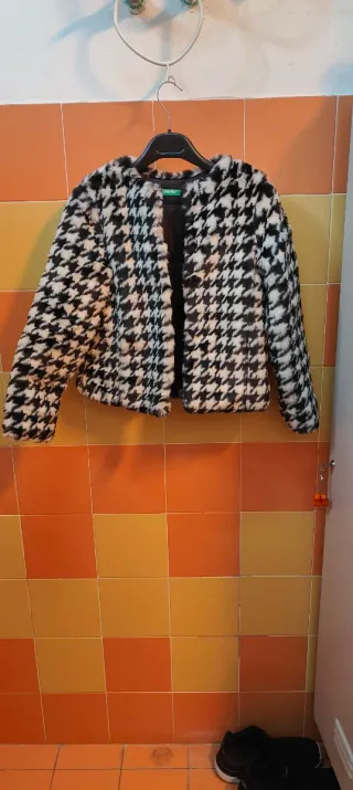 Giacca calda fantasia pied de poule