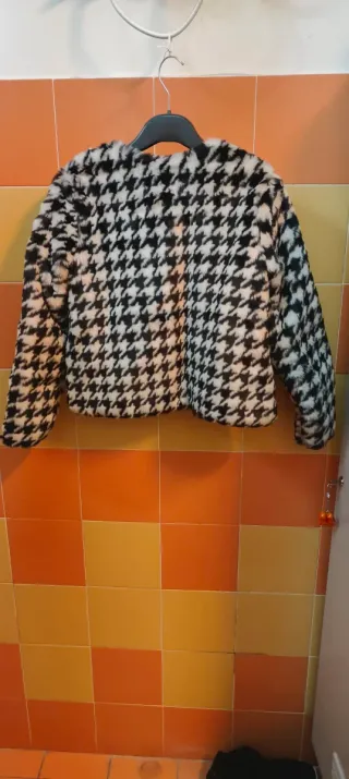 Giacca calda fantasia pied de poule