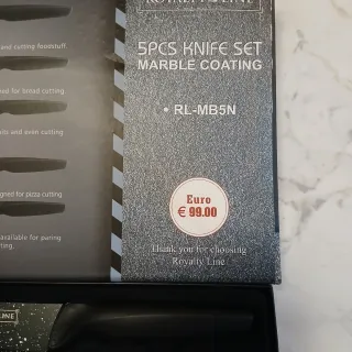 Set 5 Coltelli Royalty Line Rivestimento Marmo