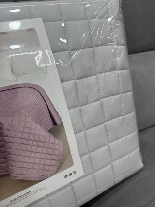 Trapuntino trapuntato grigio chiaro