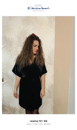 Abito in vellutino nero Motel a portafoglio