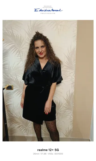 Abito in vellutino nero Motel a portafoglio