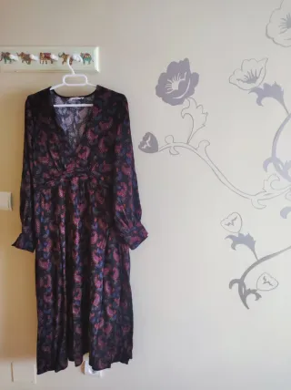 Vestido largo Mango Talla L estampado