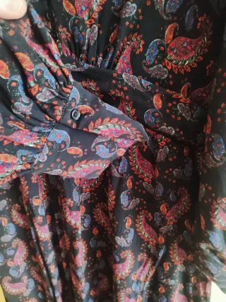 Vestido largo Mango Talla L estampado