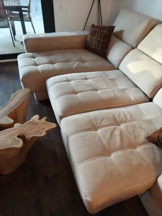 Sofá Chaiselongue Beige