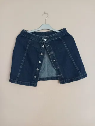 Falda vaquera mujer botones