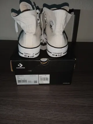 Sneakers Converse bianche con piattaforma