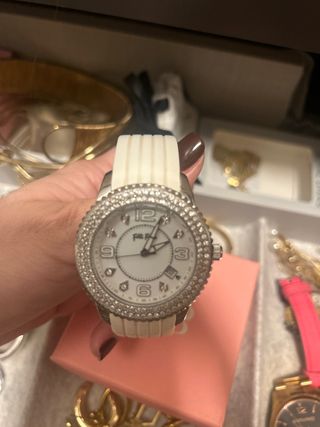 Reloj Follie Follie Blanco y Plateado