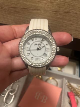 Reloj Follie Follie Blanco y Plateado