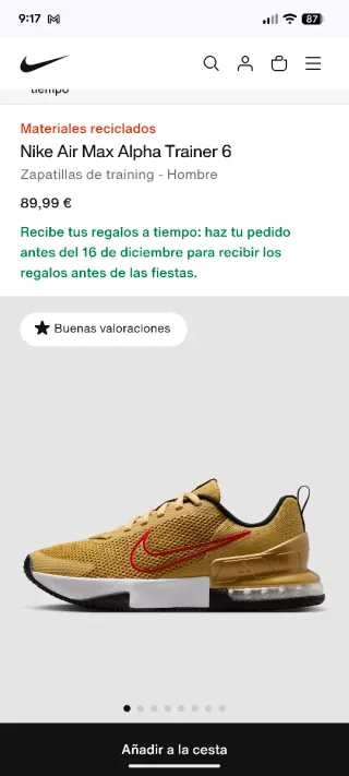 OFERTA NAVIDAD Nike Air Max Alpha Trainer 6 Talla