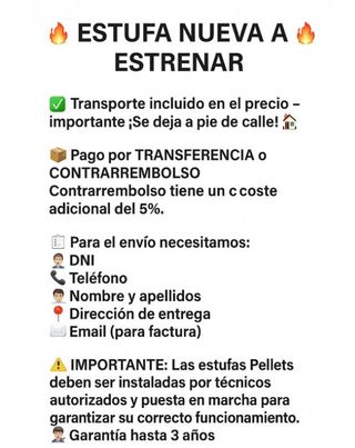 Estufa de Leña Aston Nueva  SANT2027