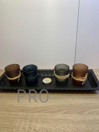 Portacandele con Vassoio