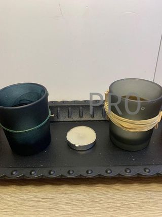 Portacandele con Vassoio