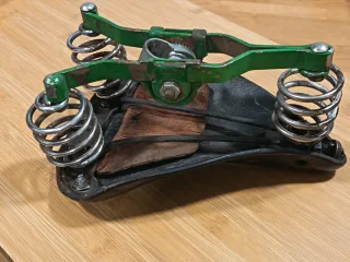 Sillín de cuero antiguo para bicicleta BH