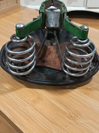 Sillín de cuero antiguo para bicicleta BH