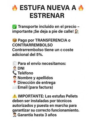 Estufa de Leña Fundicion Nueva SANT2020