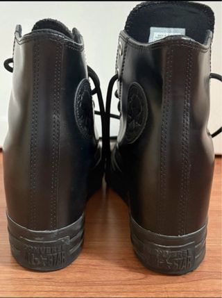 Stivali Converse in pelle con cuneo interno nero. Taglia 39