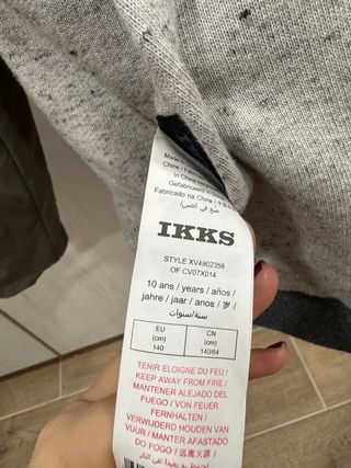 Abrigo reversible IKKS talla 10