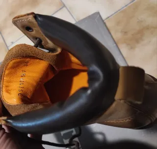 Scarponcini donna pelle marrone