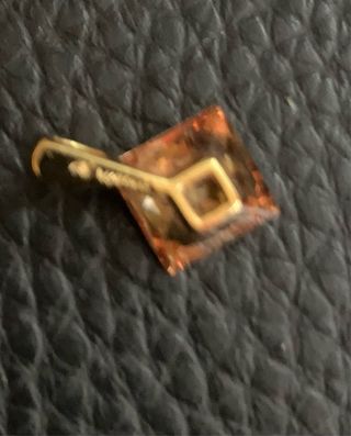 Colgante Cuarzo Citrino facetado Talla Diamante