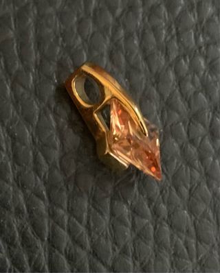 Colgante Cuarzo Citrino facetado Talla Diamante