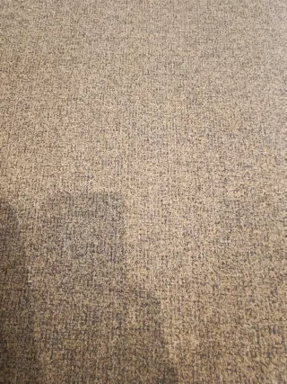 Divano a due posti in tessuto grigio con stampa