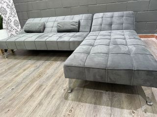 Sofá color gris 198cm