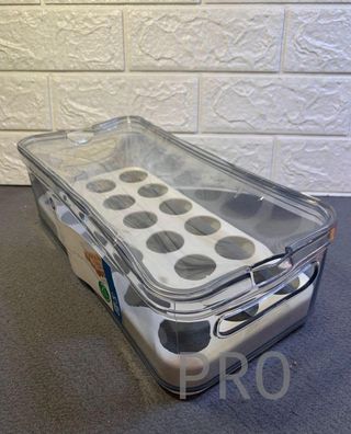 Huevera de plastico iDesign per 18 uova