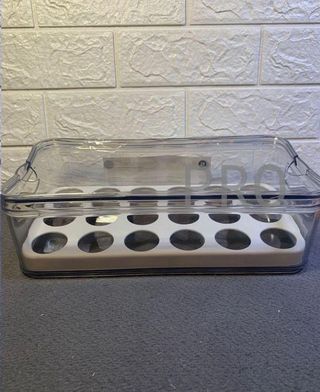 Huevera de plastico iDesign per 18 uova